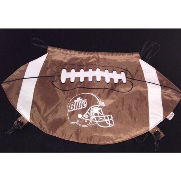 Labatt Blue nylon draw string bag backpack tote beer carrier football tail gate - Picture 1 of 4